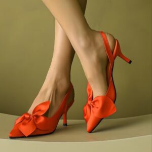 Bowknot Baotou Sandals Stiletto Heel Versatile High-Heeled