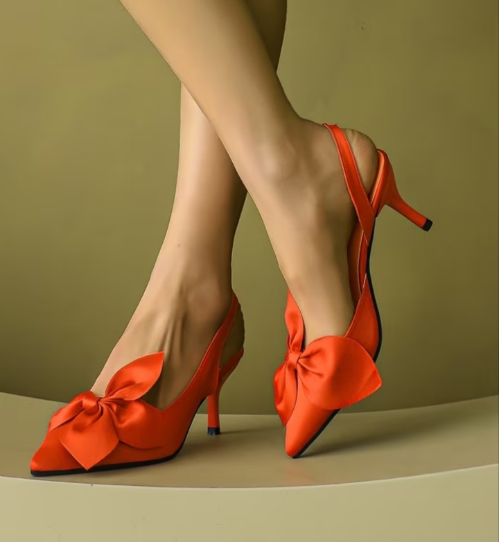 Bowknot Baotou Sandals Stiletto Heel Versatile High-Heeled